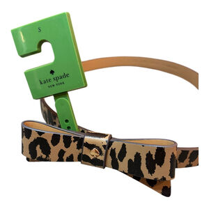 Women's Kate Spade Leopard Print Bow Belt